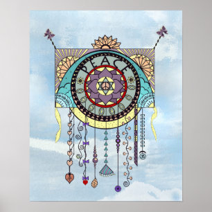 Affiche Symboles de paix Kite Dangle Imprimer