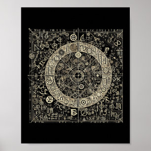 Affiche Symboles de script anciens