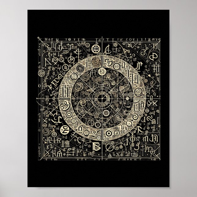 Affiche Symboles de script anciens (Devant)