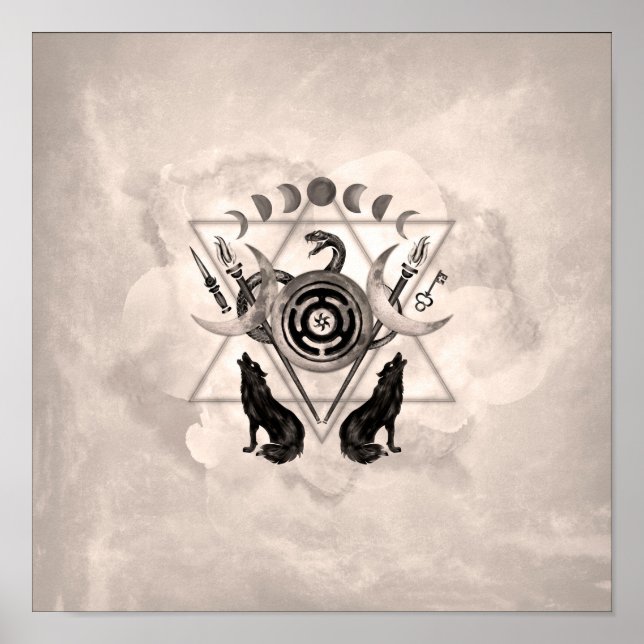 Affiche Symboles d'Hécate (Devant)