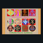 Affiche Symboles du maître de guérison - Papier de premièr<br><div class="desc">Type de papier : Carton de valeur Papier (Matte) Vos murs sont le reflet de vous. Personnalisez-les avec vos citations, illustrations et designs favoris imprimés sur des posters par Zazzle ! Choisissez parmi 5 types de papier unique et plusieurs tailles pour créer le poster parfait. Carton épais de 110 livres,...</div>