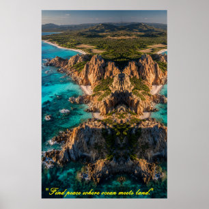 Affiche Symétrie de la mer et de la terre