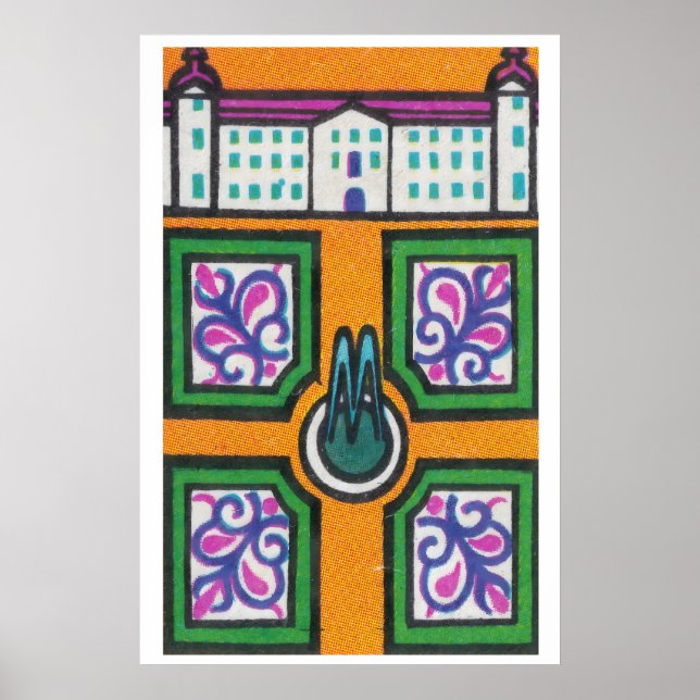 Affiche Symmetrican Gardens - Matchbox Print - Aesthetic (Devant)