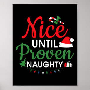 Affiche Sympa À Prouver Cheeky Drôle Feux Noël Lumières Ch