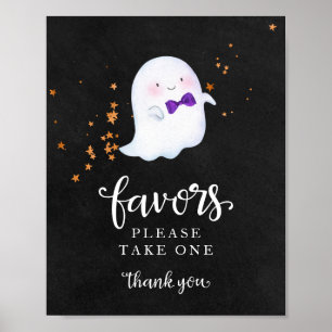 Affiche Sympathie Fille Halloween Symbole Baby shower Fave