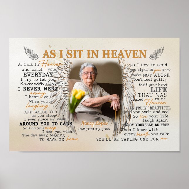 Affiche Sympathie personnalisée avec photo personnalisée,  (Devant)