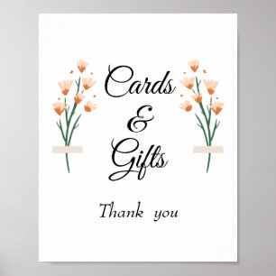 Affiche Sympathique carte Mariage Fleur sauvage Signal cad