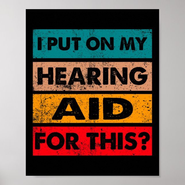 Affiche Sympathique Fierté Sourde Signe de sensibilisation (Devant)