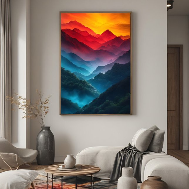 Affiche Symphonie de la montagne aurorale (Créateur téléchargé)