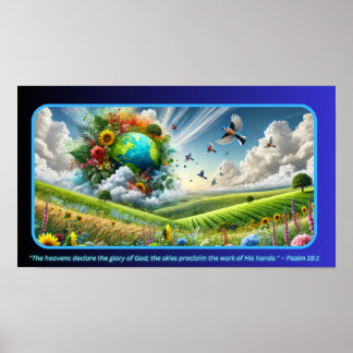 Affiche Symphonie de la nature : Une fusion du ciel, de la