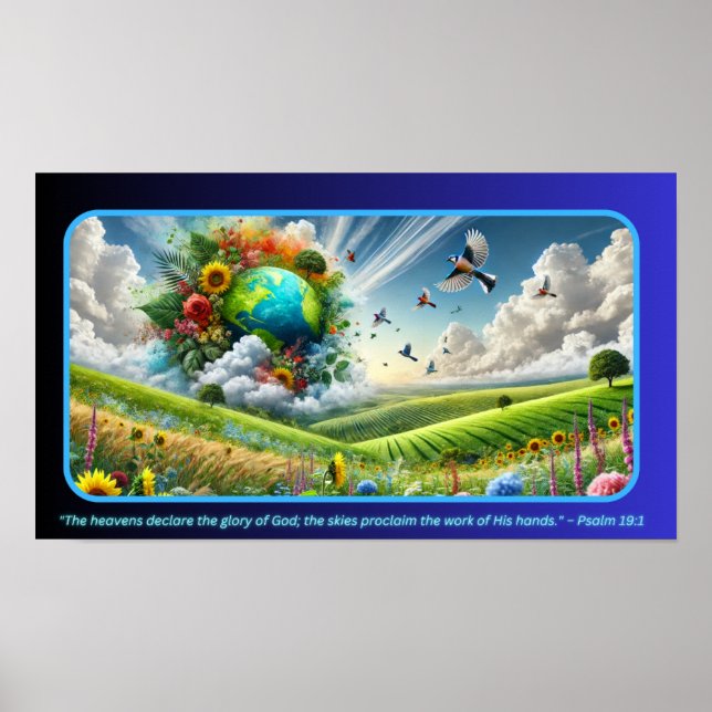 Affiche Symphonie de la nature : Une fusion du ciel, de la (Devant)