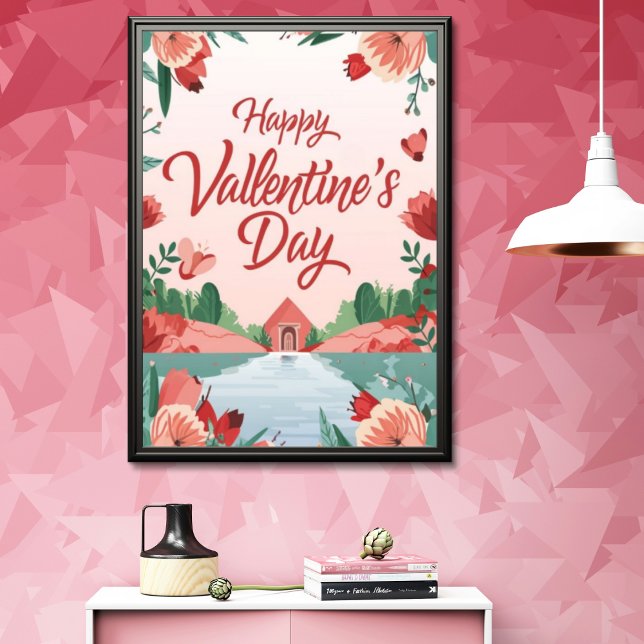 Affiche Symphonie de l'amour de la nature Saint-Valentin (Créateur téléchargé)