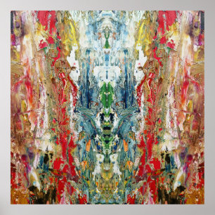 Affiche Symphonie du Chaos - Palette de l’artiste Abstrait