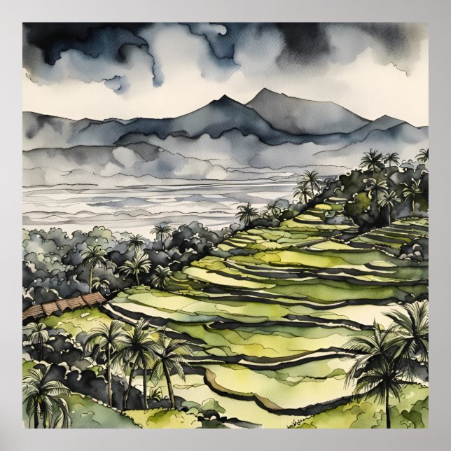 Affiche Symphonie du Paddy à Bali (Devant)