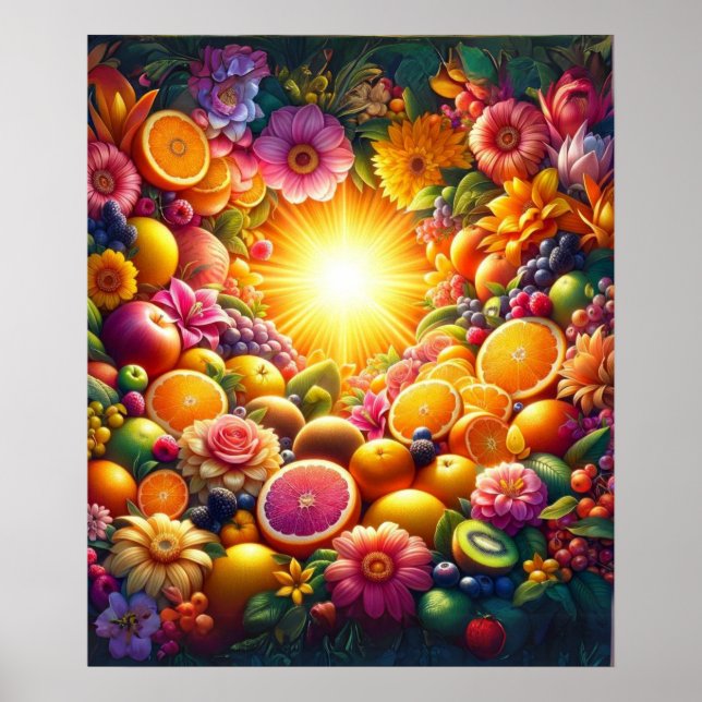 Affiche Symphonie florale et fruitée (Devant)