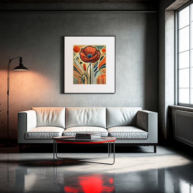 Affiche Symphonie vibrante du coquelicot (Créateur téléchargé)