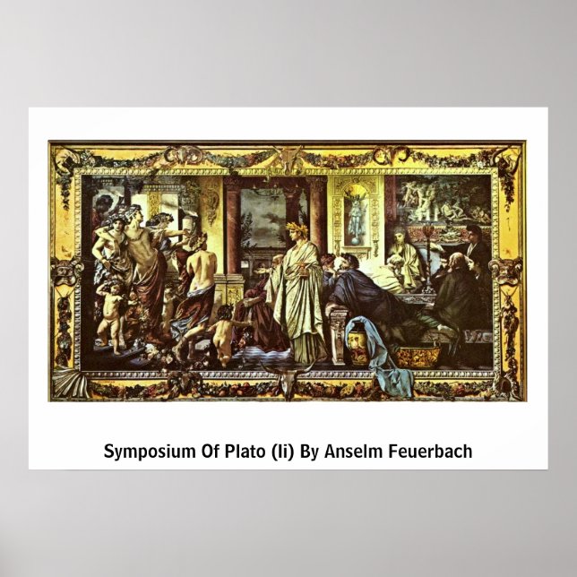 Affiche Symposium De Platon (Ii) Par Anselm Feuerbach (Devant)