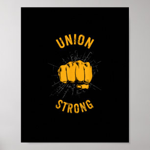 Affiche Syndicat Fort Premier Fier Travailleurs de la Fête