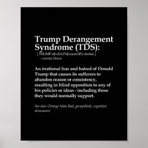 Affiche Syndrome d'aberration Trump drôle Définition polit