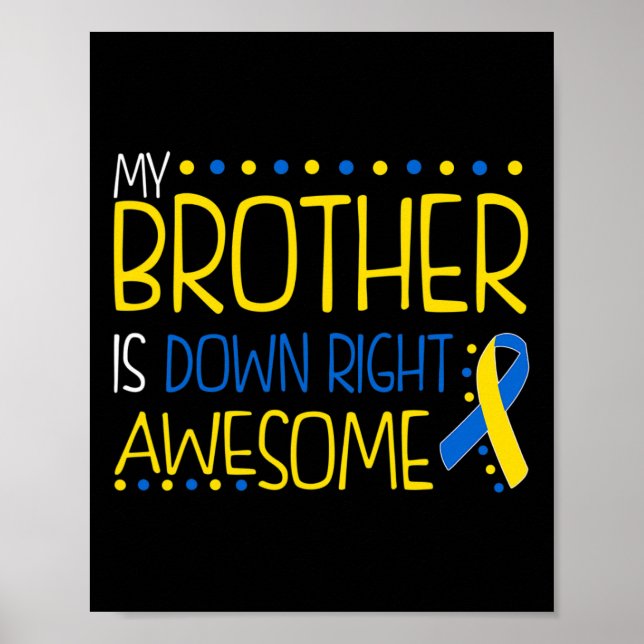 Affiche Syndrome d'awesome down de My Brother Is (Devant)