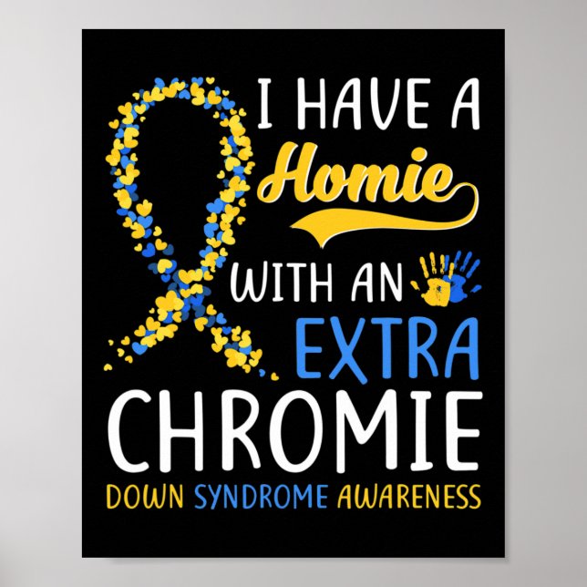 Affiche Syndrome De Down - J'Ai Une Maison Avec Un Chrome  (Devant)