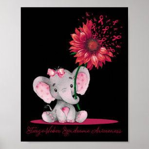 Affiche Syndrome de Sturge-weber Sensibilisation Éléphant