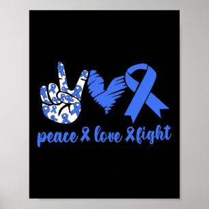 Affiche Syndrome de Vomissements Cycliques Ruban Bleu Paix