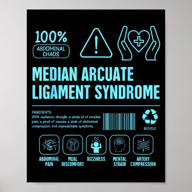 Affiche Syndrome du ligament arqué médian prise de conscie (Devant)
