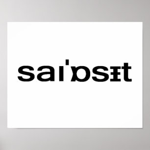 Affiche Syosset orthographe phonétique Long Island Nassau