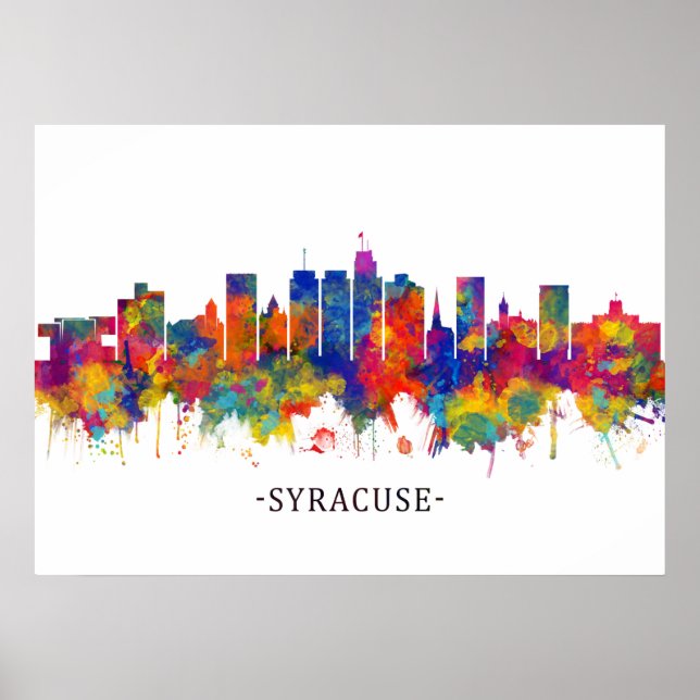 Affiche Syracuse USA Skyline (Devant)