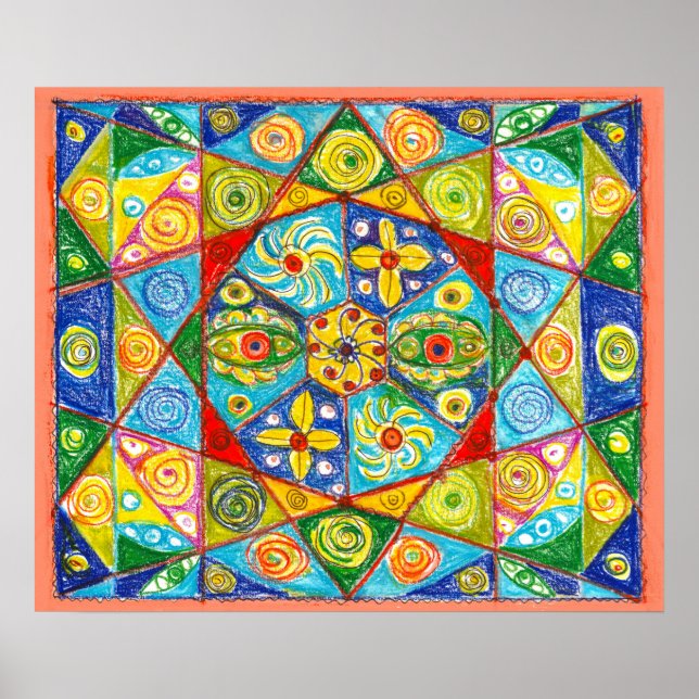 Affiche Système Abstrait (Devant)