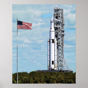 Affiche Système de lancement spatial de la fusée de NASA s