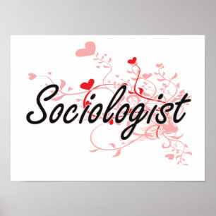 Affiche Système de travail artistique de sociologue avec