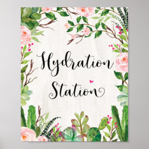 Affiche Système d'hydratation Boire Signal Floral Fiesta D