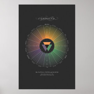 Affiche Système naturel de couleurs - Composé - Sombre