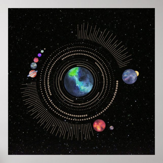 Affiche Système solaire (Devant)