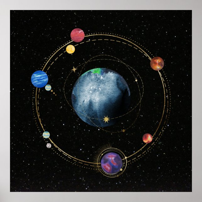 Affiche Système solaire (Devant)