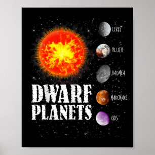 Affiche Système solaire - Planètes naines Cadeau T Chemise