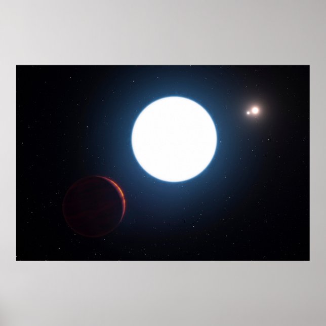 Affiche Système Triple Étoiles Hd 131399 (Devant)