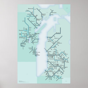 Affiche Systèmes du lac Michigan