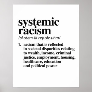 Affiche Systemic Racism Definition