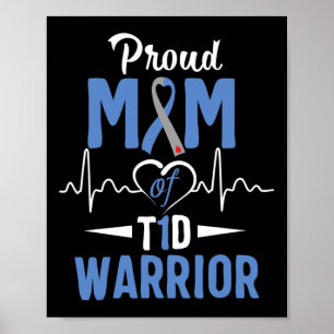 Affiche T1d Fière Maman Diabète Sensibilisation Type 1 Ins