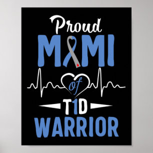 Affiche T1d Fière Mimi Sensibilisation au diabète Type 1 I