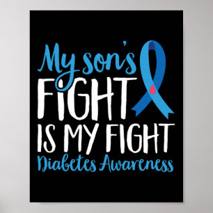Affiche T1D Guerrier Mes Fils Combattre Est Mon Combattre