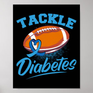 Affiche T1D Guerrier Sensibilisation au diabète Lutte cont