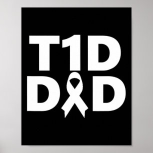 Affiche T1d Sensibilisation au diabète pour papa