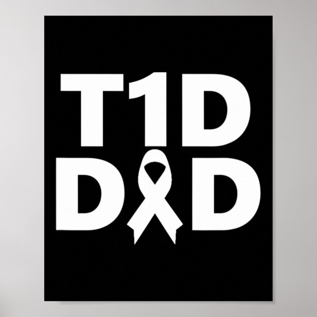 Affiche T1d Sensibilisation au diabète pour papa (Devant)