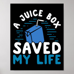 Affiche T1d Type 1 Boîte à jus de sensibilisation au diabè