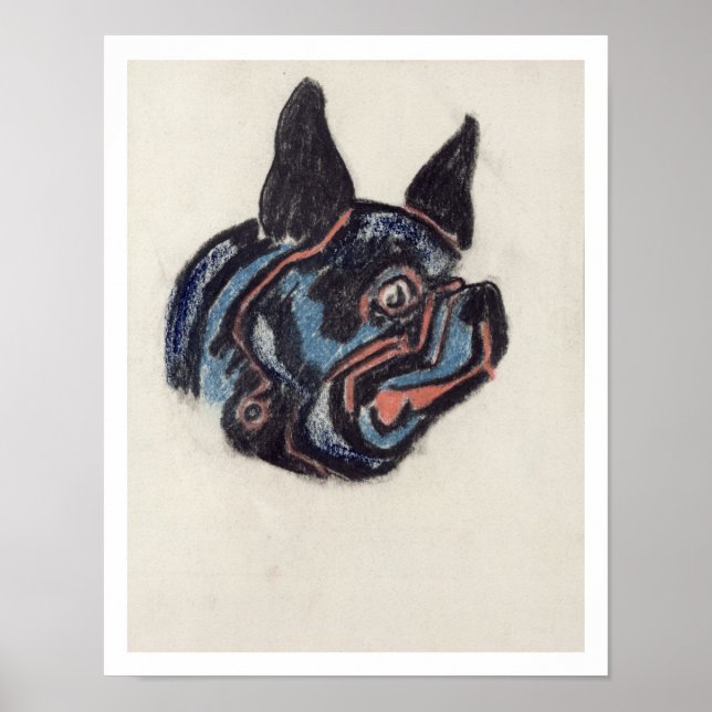 Affiche T35228 Chien (pastel sur papier) (Devant)