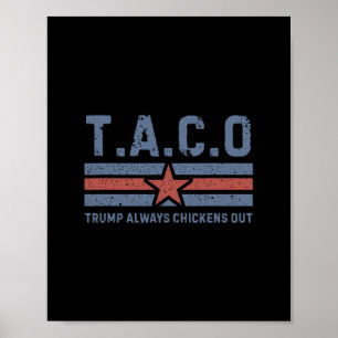 Affiche T.a.c.o Trump Abandonne Toujours - Drôle 1